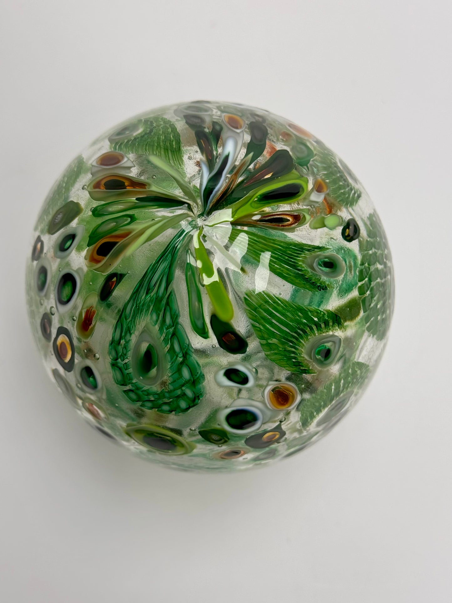 "Jeweled" Egg - Handblown glass sculpture