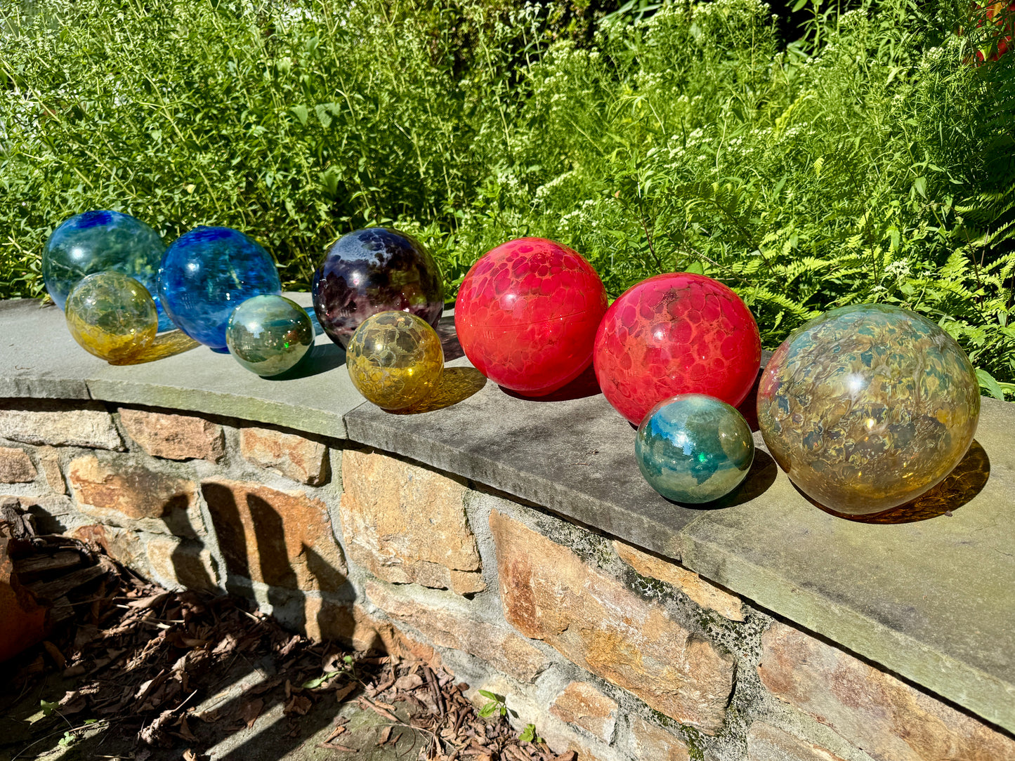 Handblown Glass Gazing Balls/Garden Ornaments