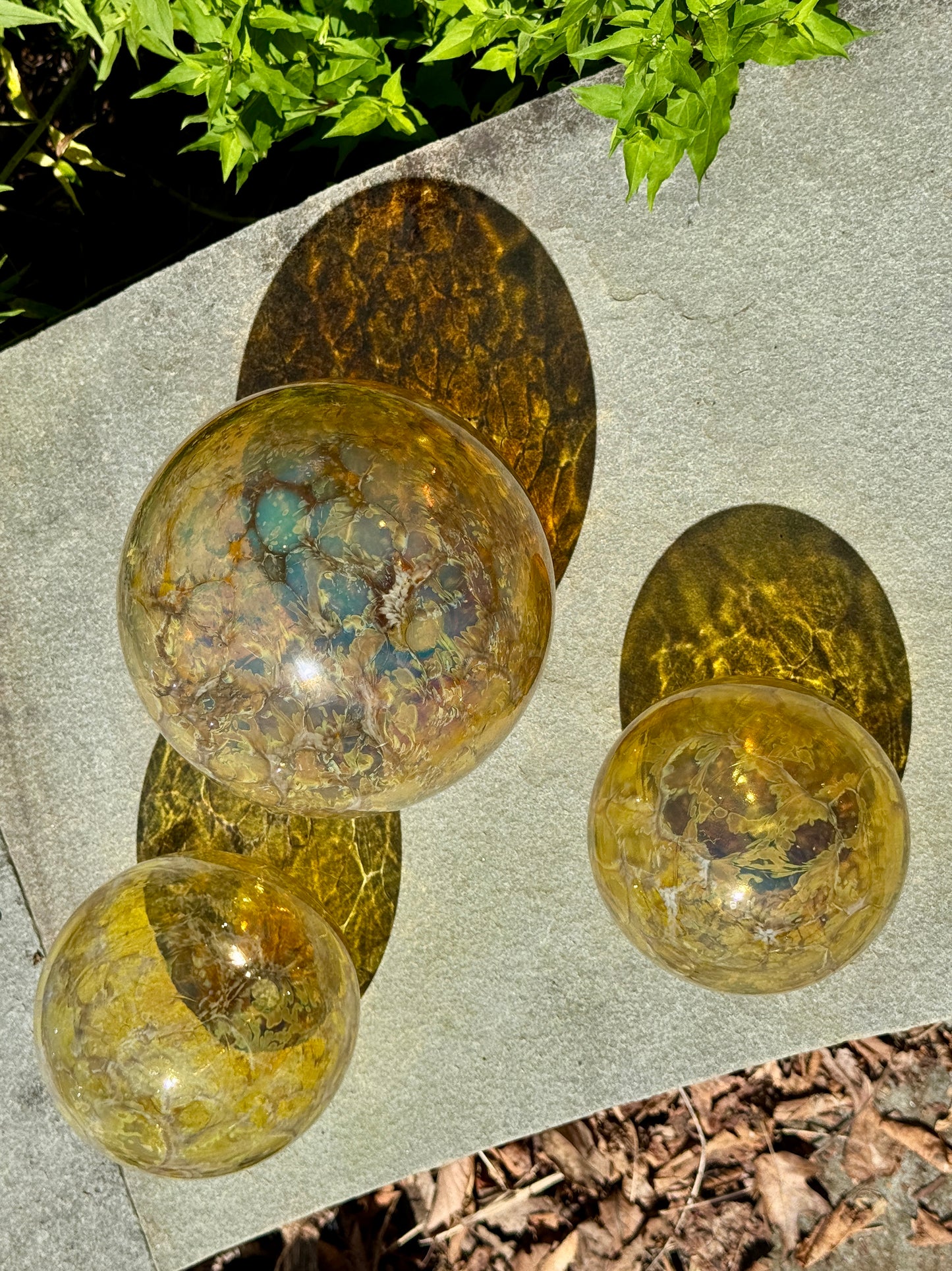 Handblown Glass Gazing Balls/Garden Ornaments