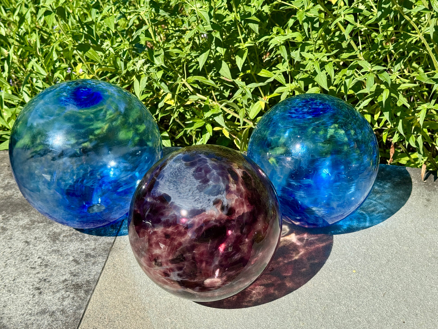 Handblown Glass Gazing Balls/Garden Ornaments
