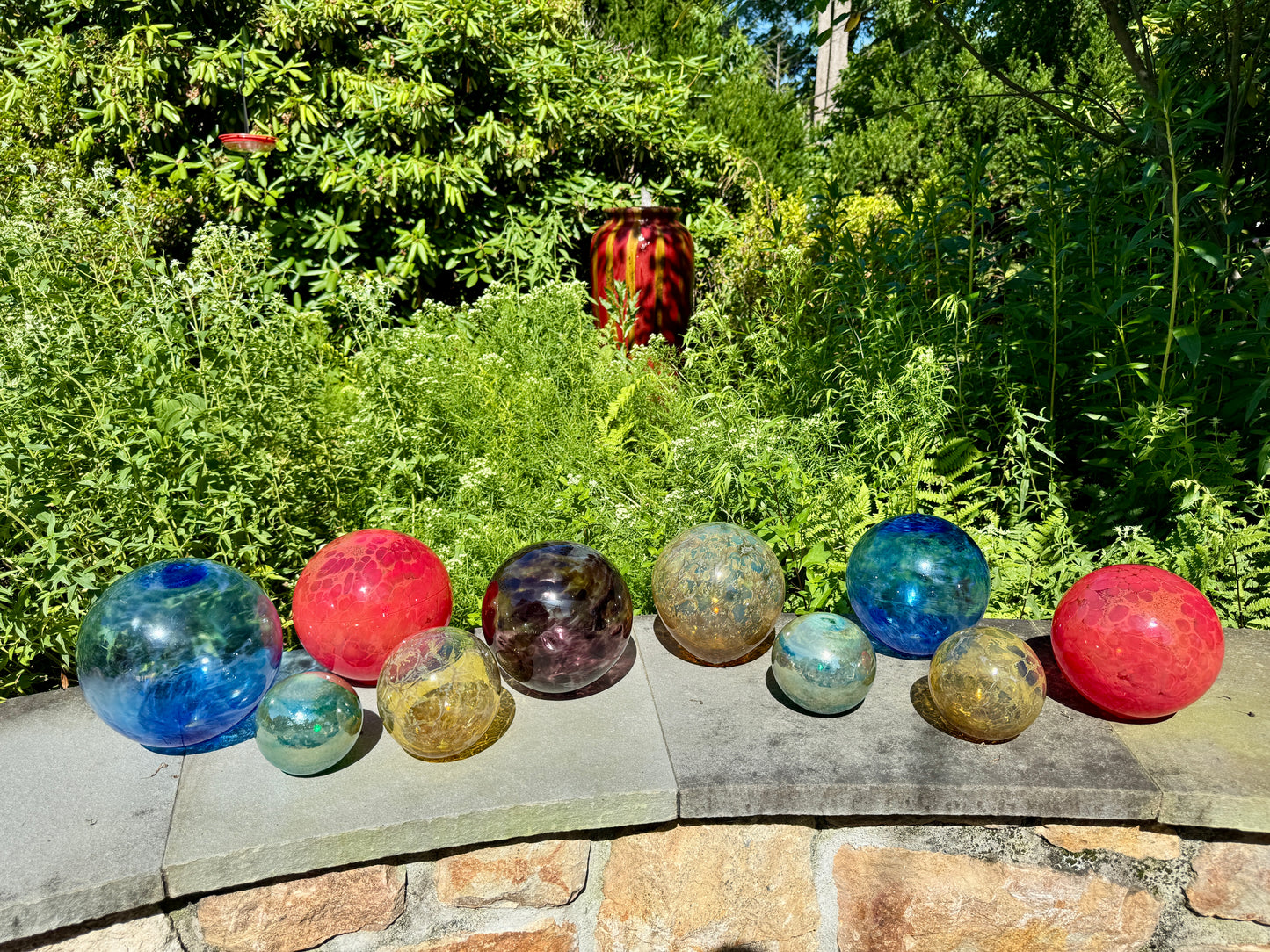 Handblown Glass Gazing Balls/Garden Ornaments