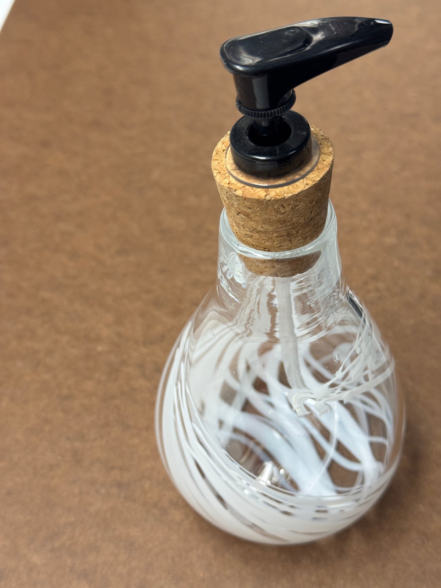 Handblown lotion/soap/etc bottles