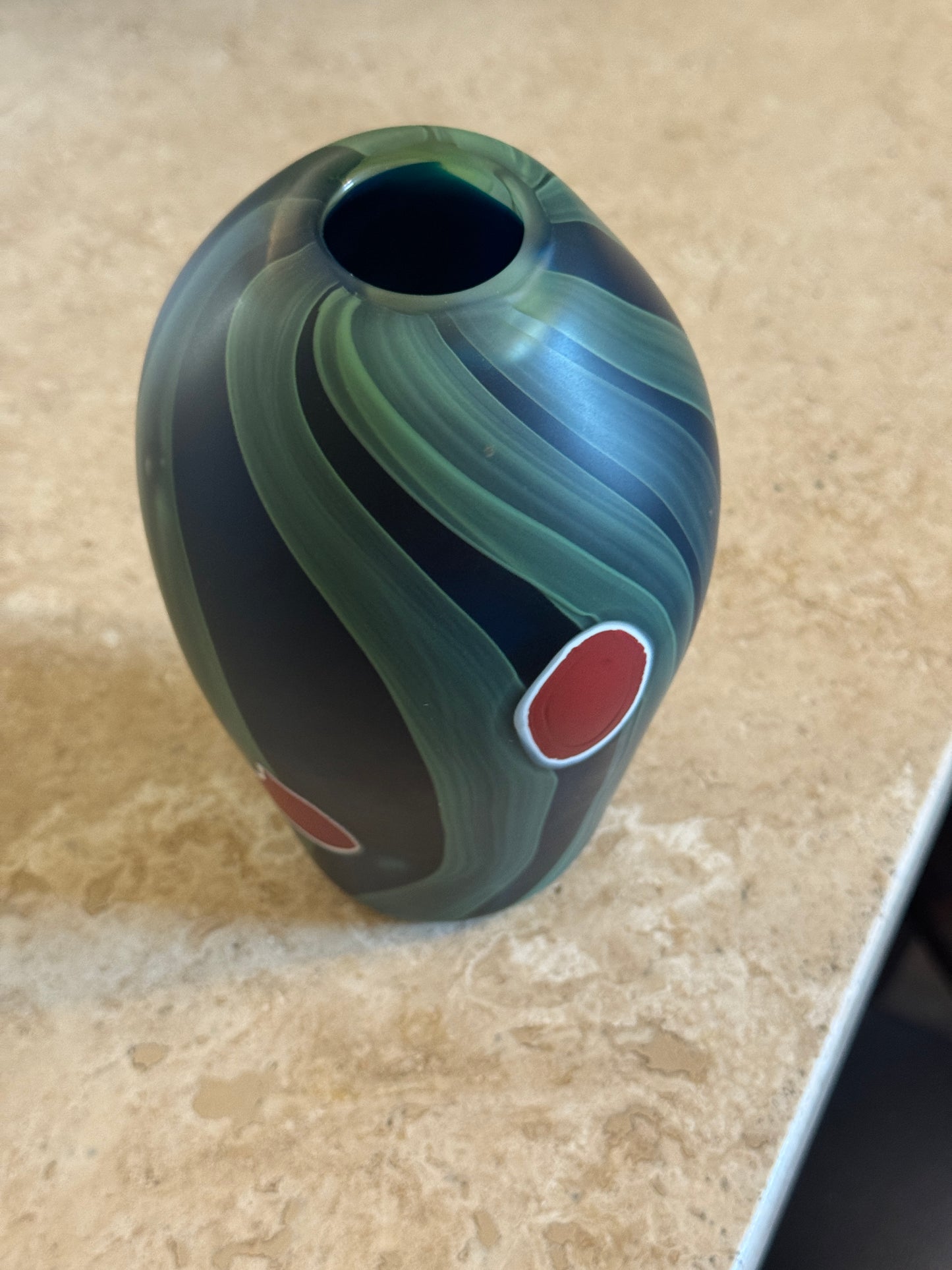 Chlorite schist I - handblown glass art