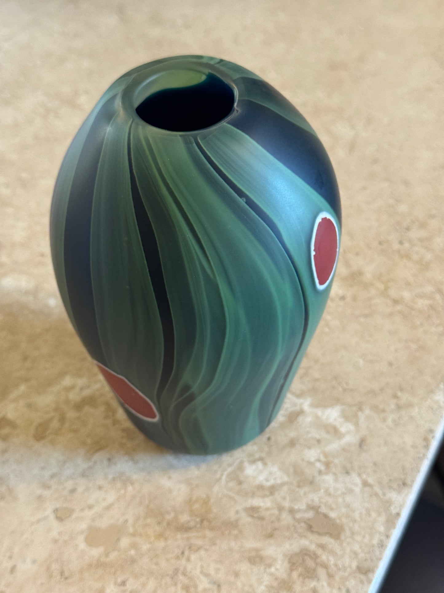 Chlorite schist I - handblown glass art