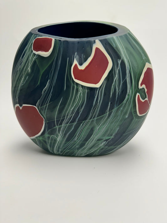 Chlorite schist II - handblown glass art