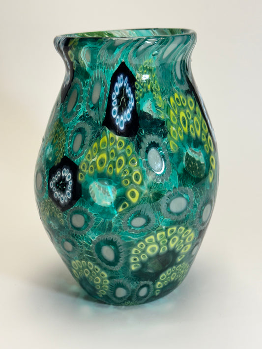 "Birds of a Feather II" Murrine Vase