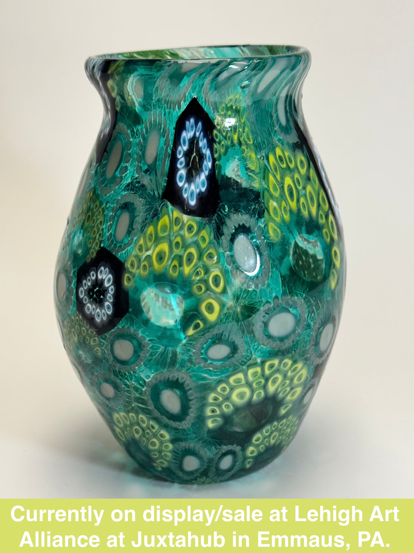 "Birds of a Feather II" Murrine Vase