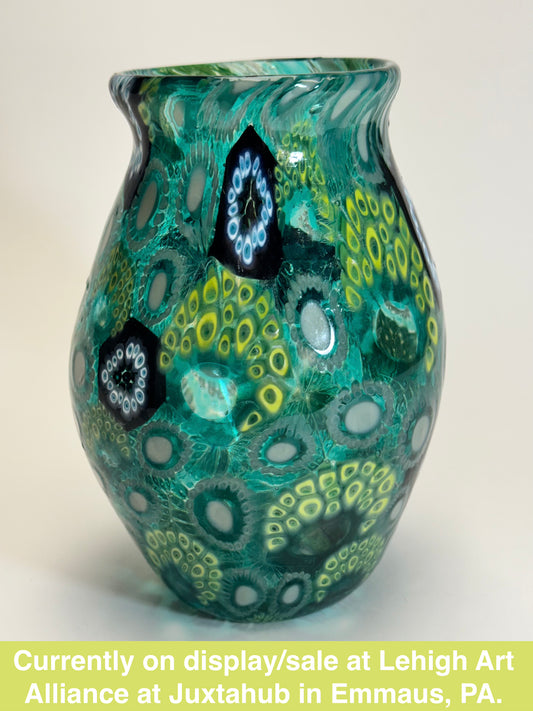"Birds of a Feather II" Murrine Vase
