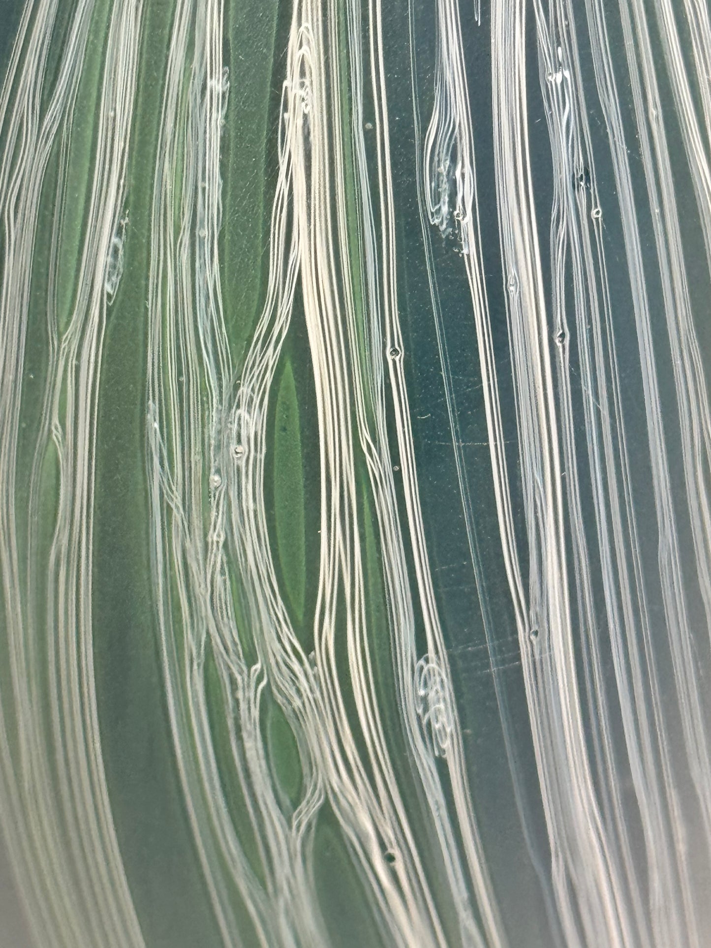 Chlorite schist III - handblown glass art