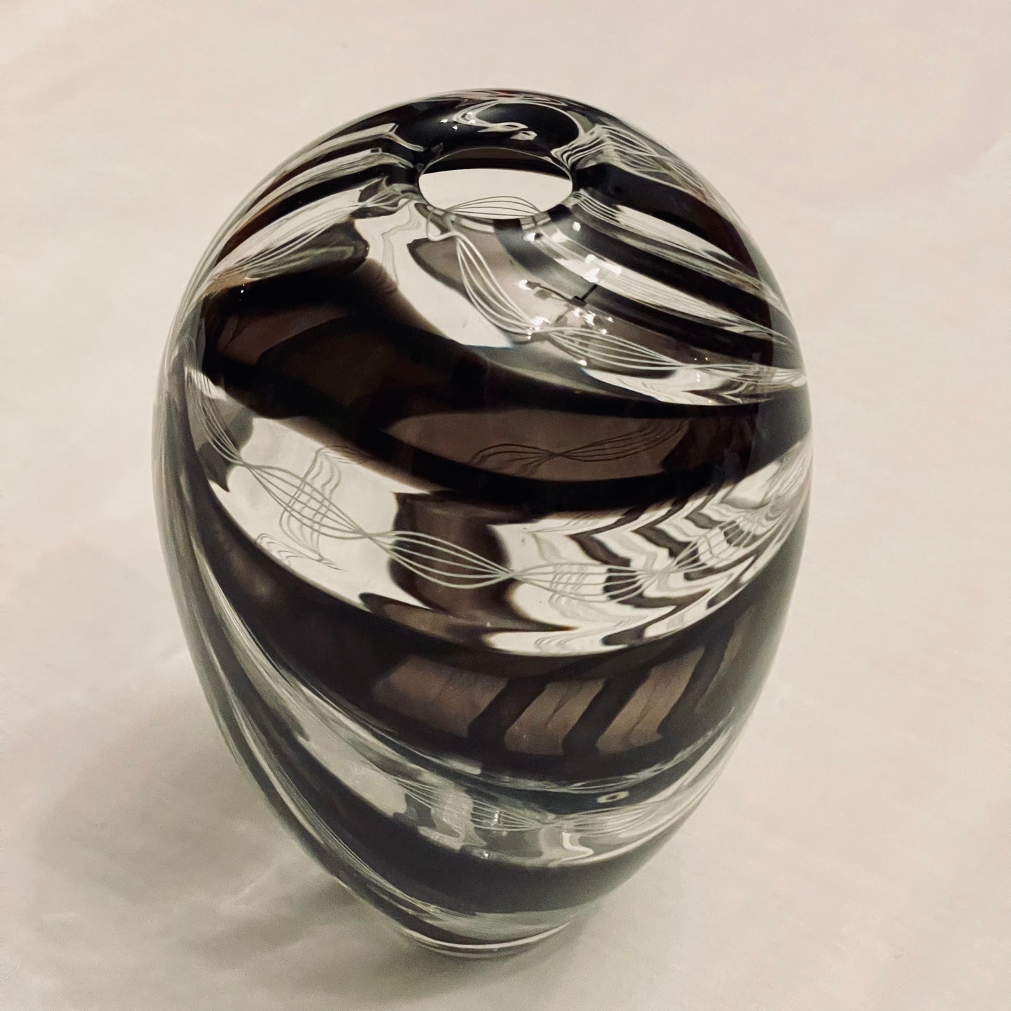 Switch Axis Purple and White Cane Vase