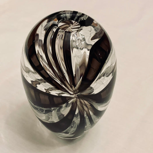 Switch Axis Purple and White Cane Vase