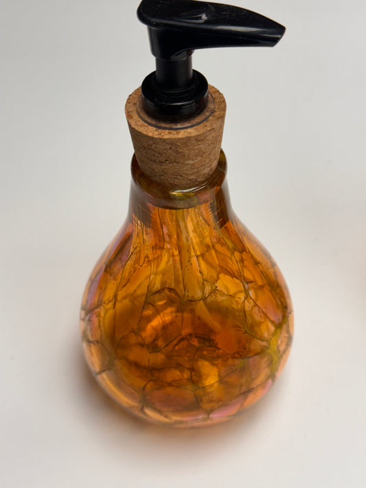 Handblown lotion/soap/etc bottles